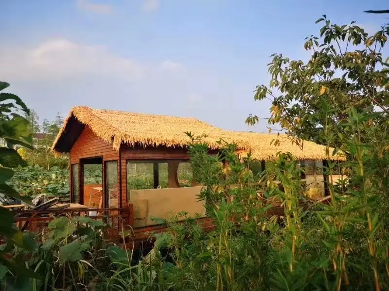 Roof Tiles patio cover synthetic thatch roll thatch roof anti fire synthetic thatch roof for  pergolas and gazebos outdoor