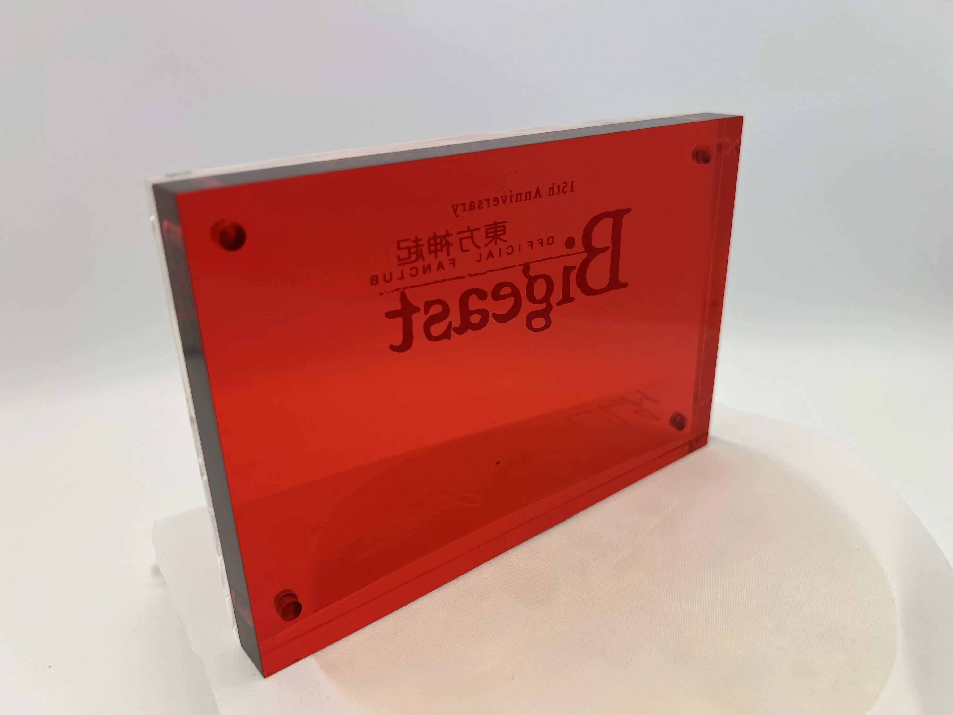 Photo Picture Frames with Magnets Clear Square Acrylic Factory Outlet 3 4 5 Silk Logo Plastic Printing