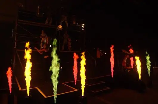 DMX Mini Flame Projectors Concert Flame Machine Mini Fire Machine Flame Projector for Stage Disco DJ Party Stage
