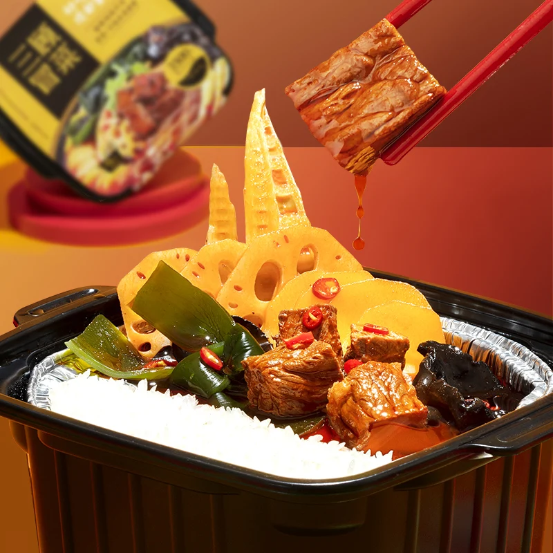 Self Heating Hot Pot combination Spicy Hot Pot food Self Heating Yummy Instant Hot Pot OEM