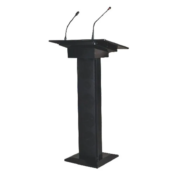 Qqchinкак Колонка трибуна с двумя беспроводными ручными микрофонами для отеля церкви 60 Вт коробка пластиковая антикварная Ce профессиональная современная