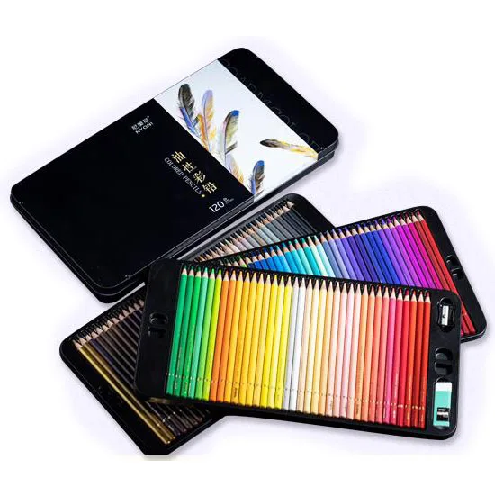 Цветные карандаши или для рисования NYONI Artist 120 в жестяной