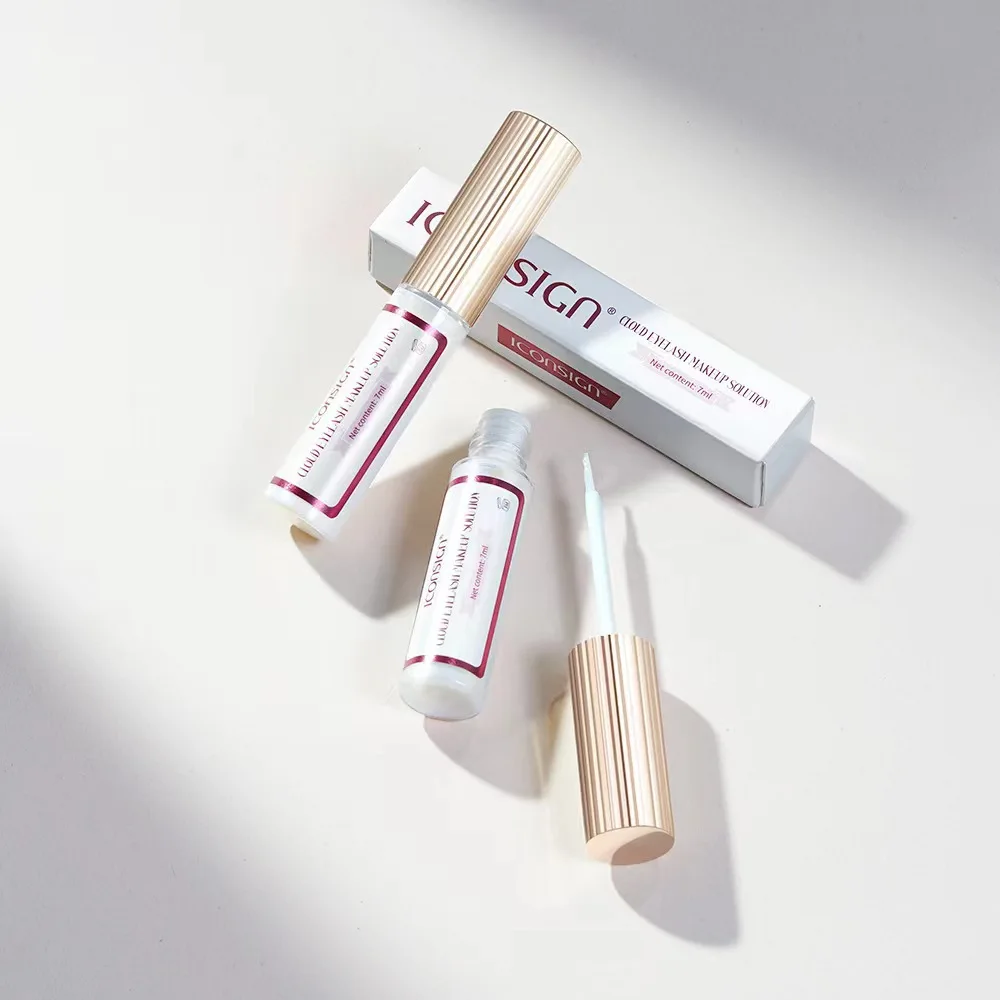 Mini Portable Transparent Shaped False Eyelashes Glue Custom Logo Bottle Double Eyelid Grafting Makeup