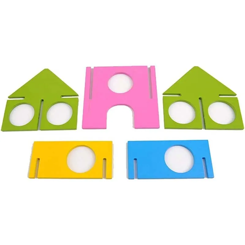 Hamster Wooden Tunnel Toy Exercise House Funny Seesaw Hideaway Grinding Teeth for Chinchilla Gerbil Rat Mouse Guinea Pig Toy