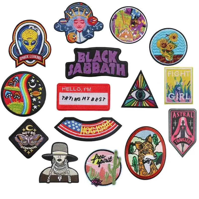 Wholesale Heat Cut Custom Brand Name Sports Club Embroidery Logo Custom Clothes Embroidered