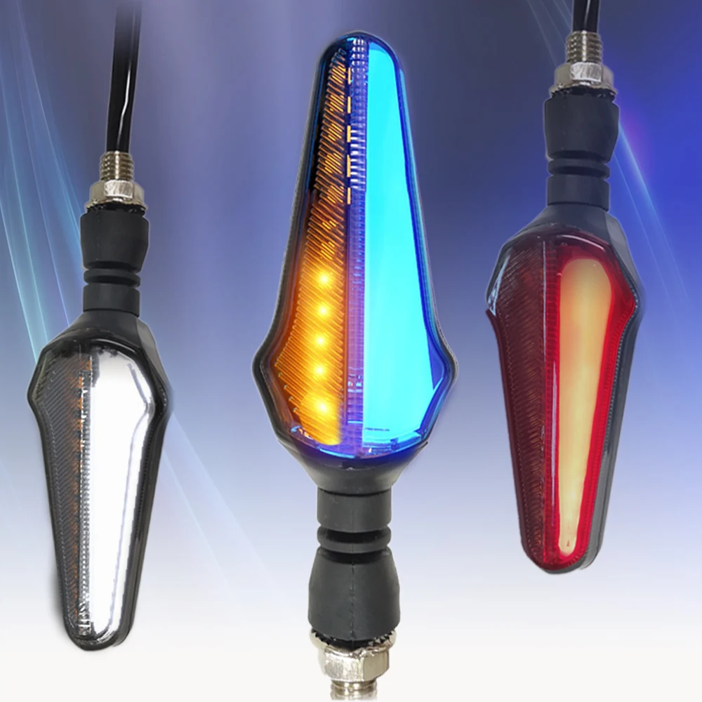  12V универсальный украшение мотоциклов светодиодный поворотник Световые индикаторы Amber мигалка мигалки Свет Освещение Аксессуары для