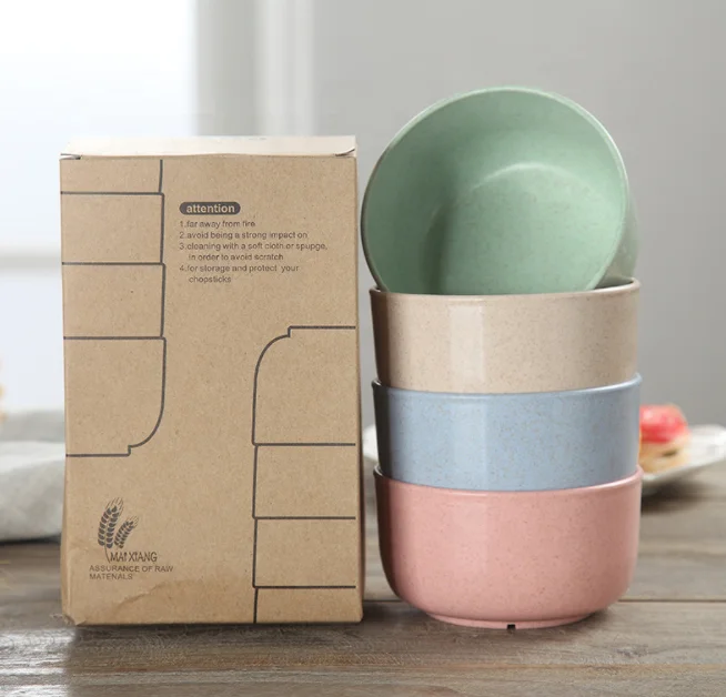 Unbreakable microwave safe BPA free 450ml colorful cereal bowls for kids & adult