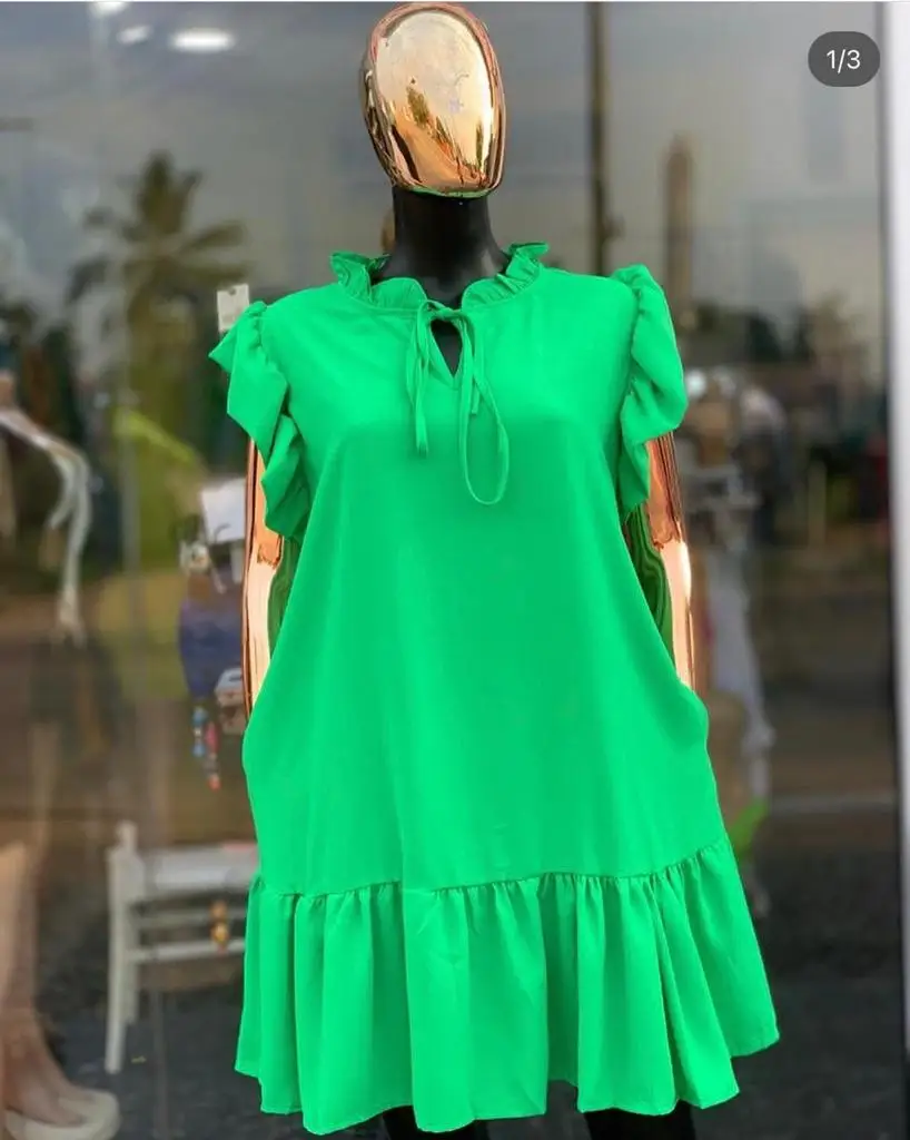 New Style Polyester Cotton Round Neck Sleeveless Dress Sleeveless Loose Dresses Women