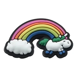 Cartoon care shoe bear croc charms bear shoe decorations charms shoes decoration accessories rainbow bear croc charm
