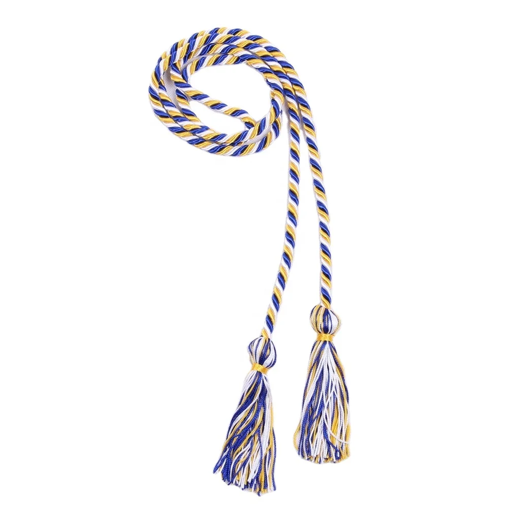 60' Honor Cord Factory College Graduation rayon Ceremony Graduation Honor Tassel