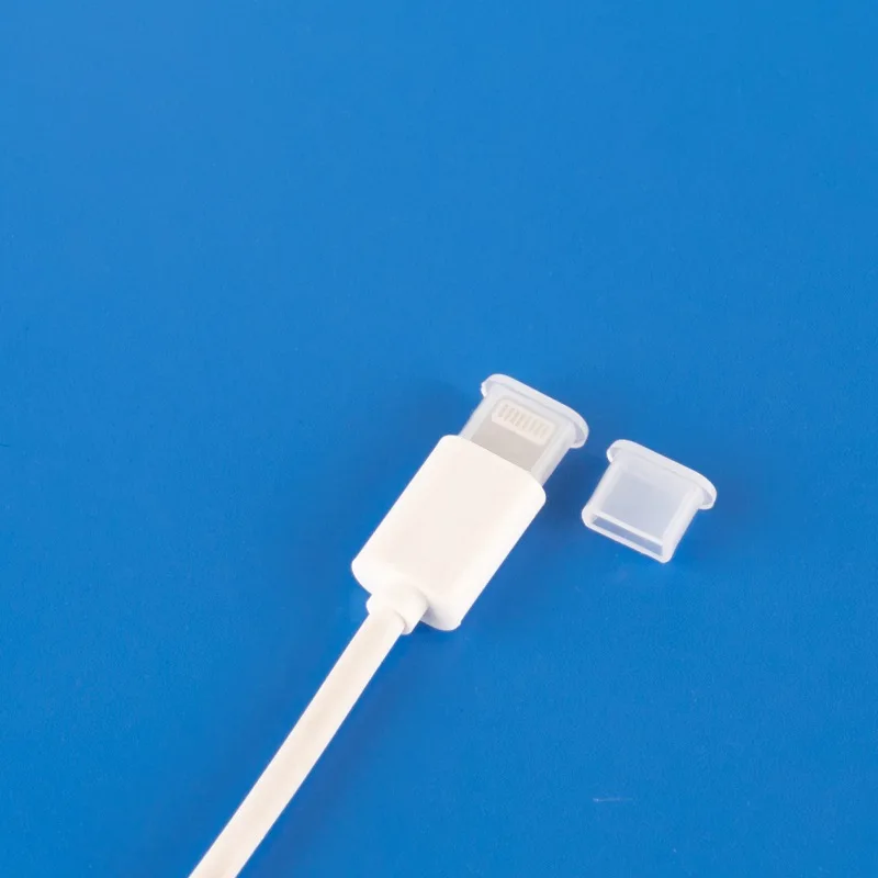 iPhone lightning port dust cover cap protector for male end