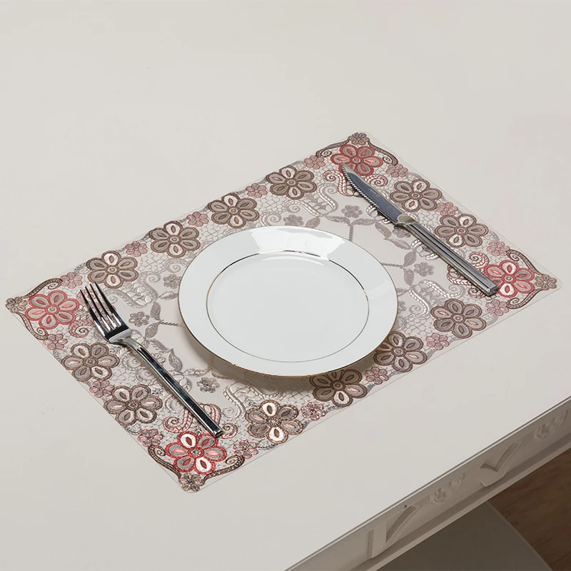 Amazon Top Seller 45*30cm PVC Table Mat Dining Mat Placemat For Dining Table