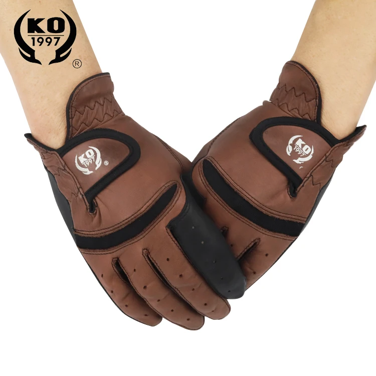 Amazon hot selling fashion women sports waterproof baby cowhide custom golf gloves