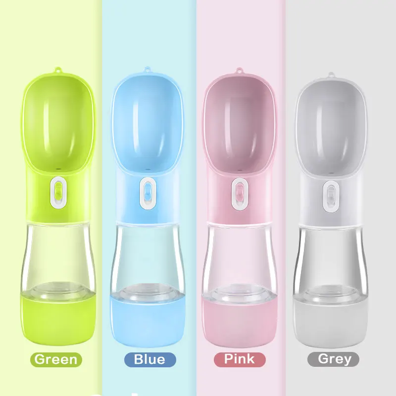 
2019 Pet Food Feeder portable dog travel bowl and water bottle 