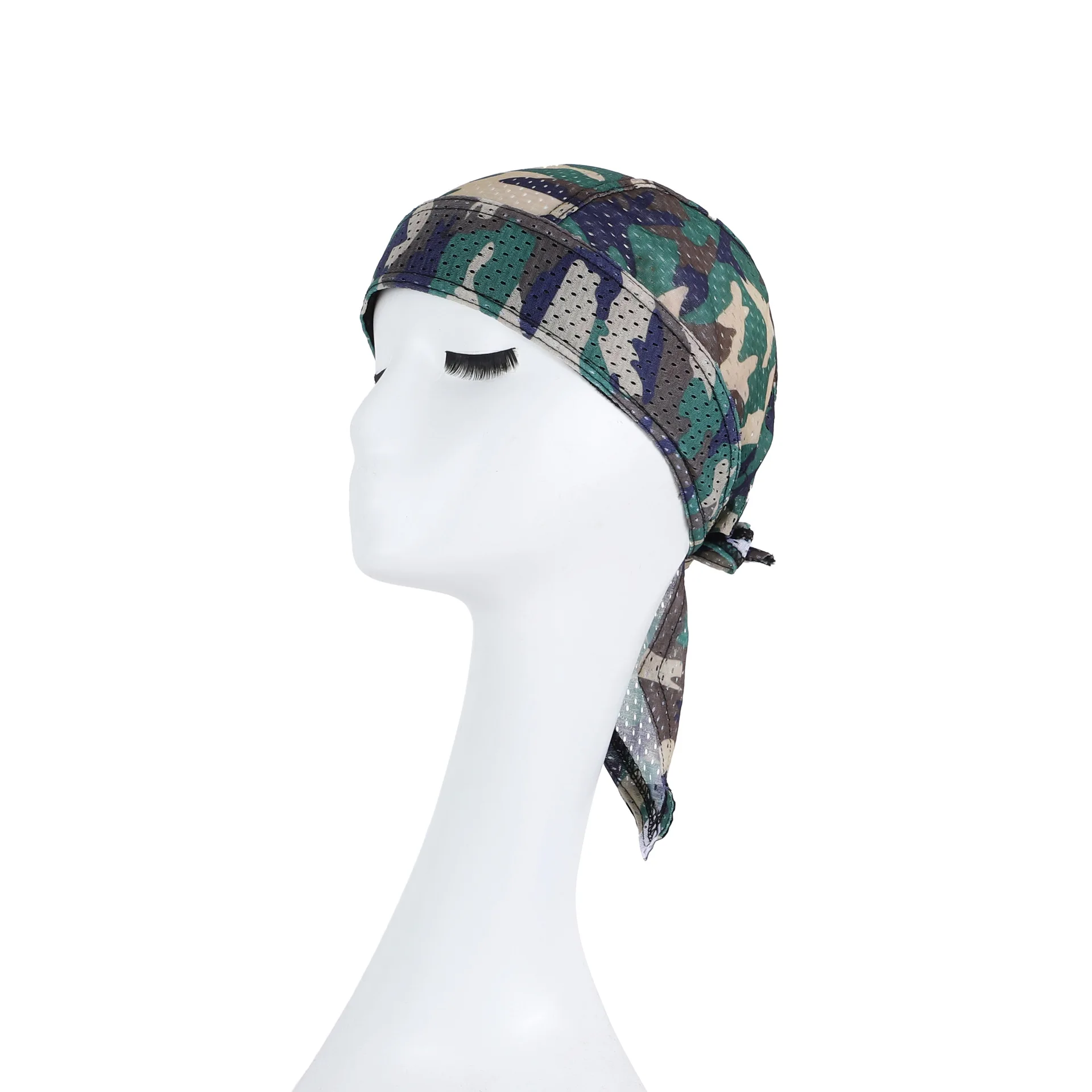 HZM-24269 High Quality Custom logo High Elastic Cycling Doo RAG Skull Bandana Head Wrap Breathable Helmet Liner