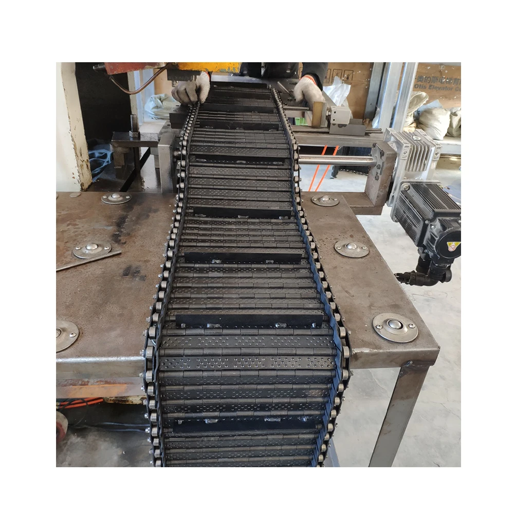 Hinged Belt Chip Conveyor Hinged Conveyor Chain Belt