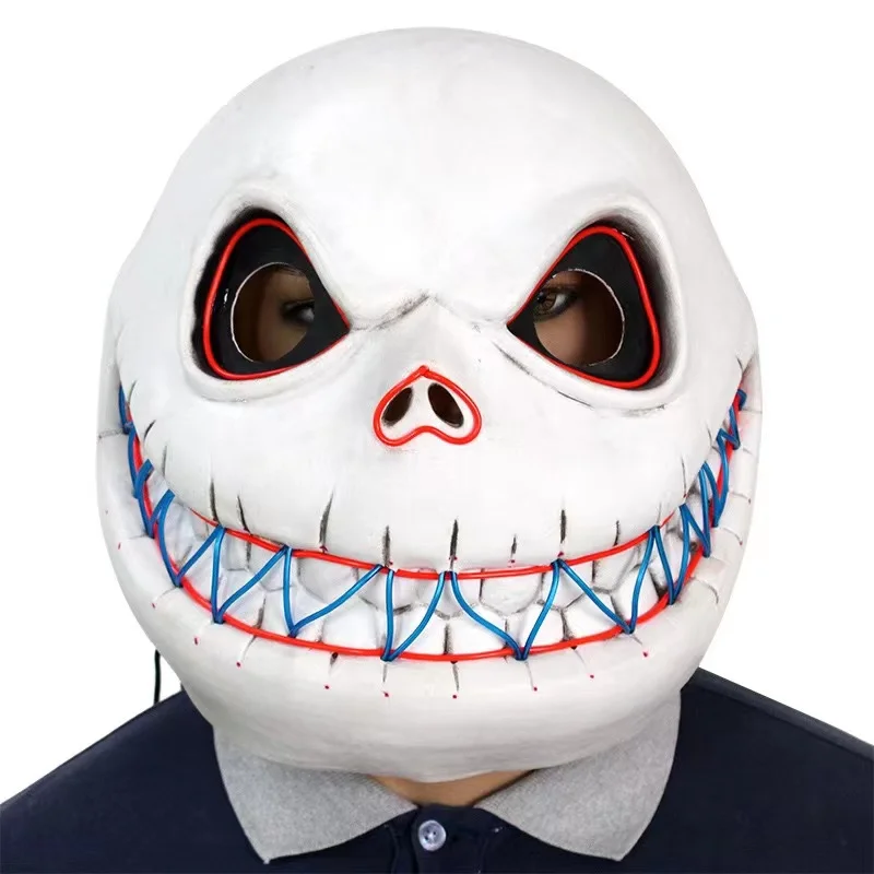 Halloween Latex Mask Men Ladies Adult Jack White Mask Horror Movie Mask Character