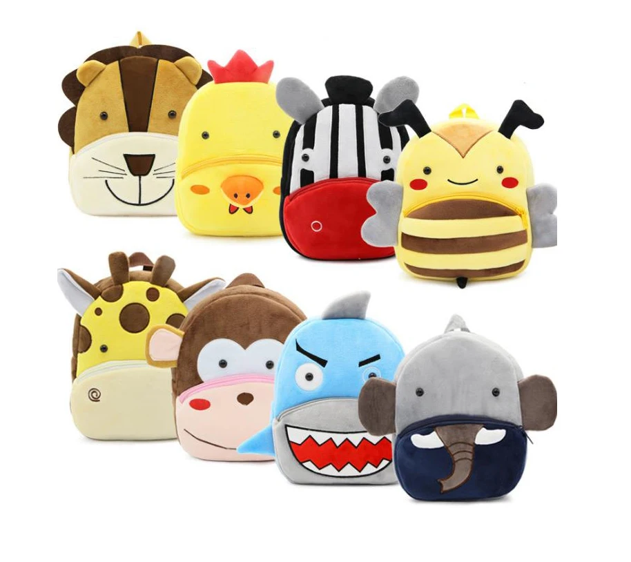 BESTWILL 2020 Zoo series cute kid animal backpack bags kindergarten children Unicorn plush school bag