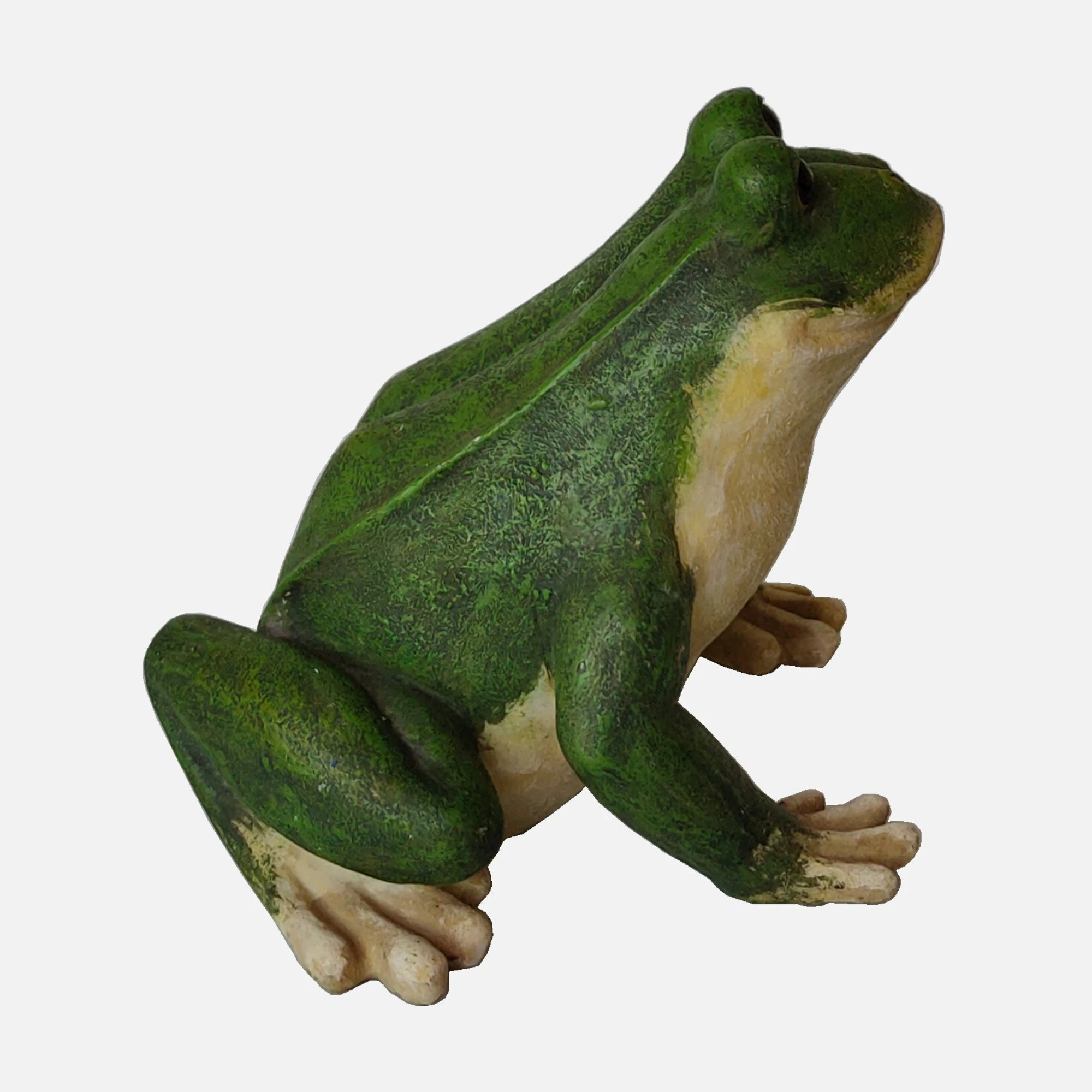 Садовое украшение полимерная поделка сидячая лягушка поликаменная статуя Декор
