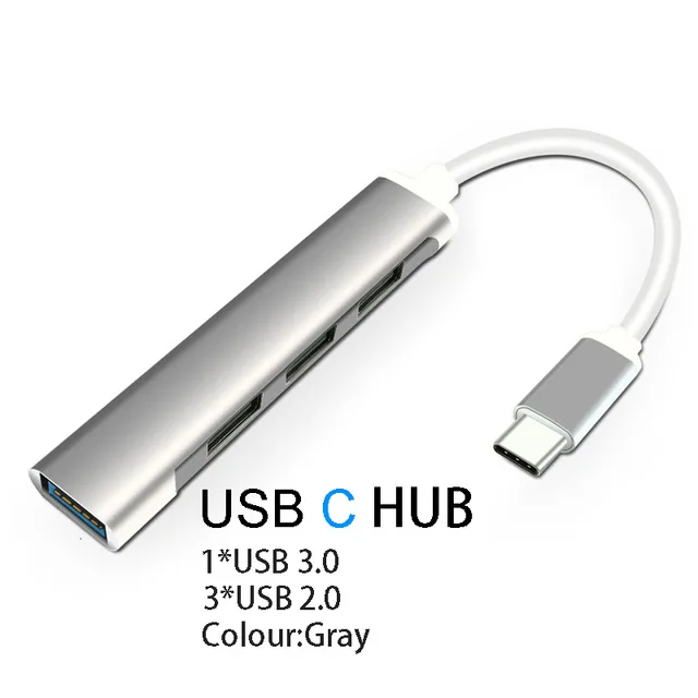  4 порта USB C концентратор в 1 док-станция для ноутбука с 2 0 3 Macbook Pro порт адаптер ПК