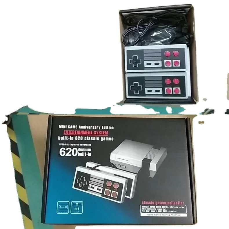 2022 new  style Best Retro Childhood TV PAL&NTSC Mini Video Handheld Game Console For N E S Built-in 620 Classic Games
