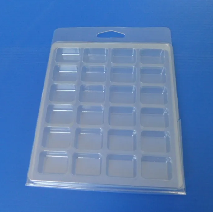 custom fold over double clear clamshell blister for crab crank bait fishing lure