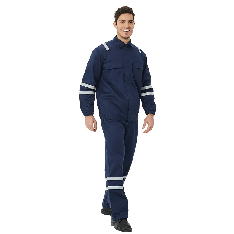 Multi Functional Soft Shell Colourful Navy Coverall Uniform fireproof work clothes for construction workwear overalls