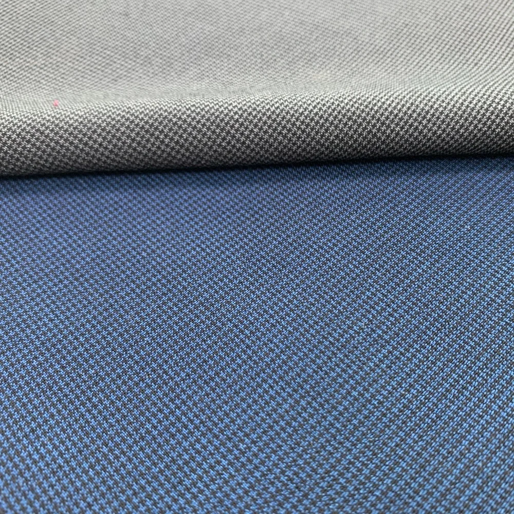 High Quality Check 73%polyester 23%rayon 4%spandex Plain Dyed Woven Stretch Fabric For Fashion Suitings