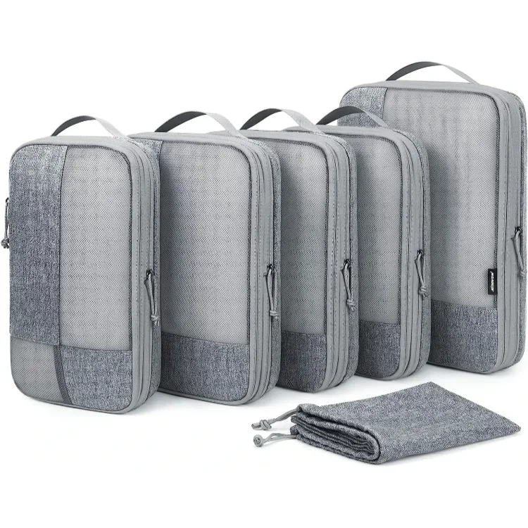 Oem Factory Compression Packing Cubes For Suitcase Suitcase Organizer With Shoe Bag Travel Accessories With Laundry Bag