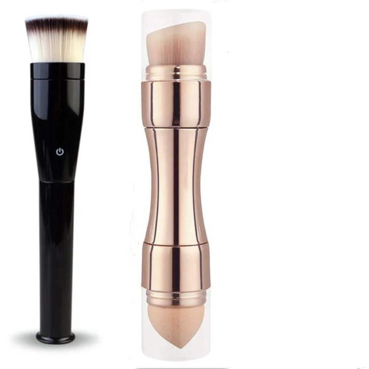 Self-motion Electric Makeup Brush Automatic Fiber Hair With 4 in 1 mini  Makeup brush Set Portable Retractable
