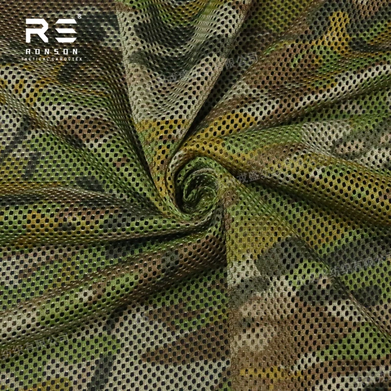 AMCU камуфляжная сетка 230gsm сверхпрочная полиэфирная печатная Антистатическая сетчатая ткань для тактического использования с совместимым NIR