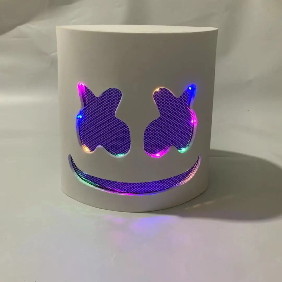 Halloween Neon LED Mask Party Costume Purge Masks scary horror mask Cosplay Costume Led DJ Party Light Up Mascara Glow