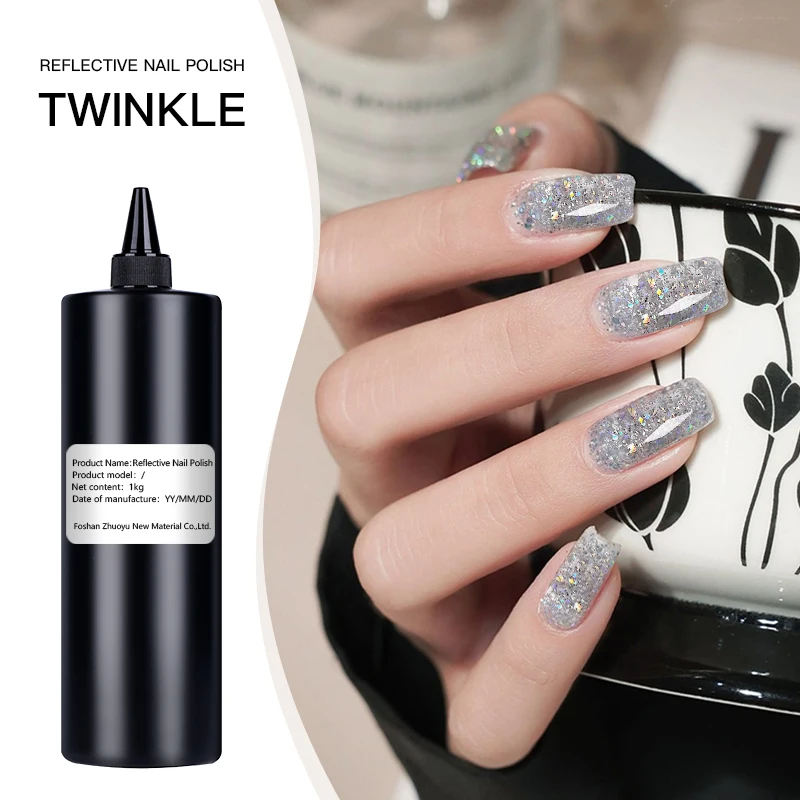 Factory Wholesale Nail Glitter Private Label 60 Colour Jelly Collection Set Reflective Gel Nail Polish