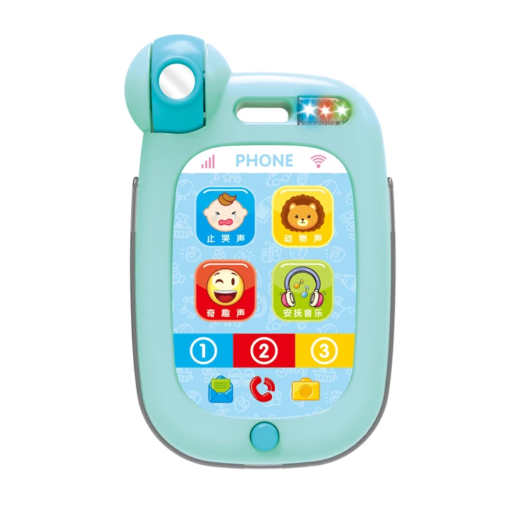 Kids baby toys smart mobile phone musical sound learning educational plastic cell phone toy