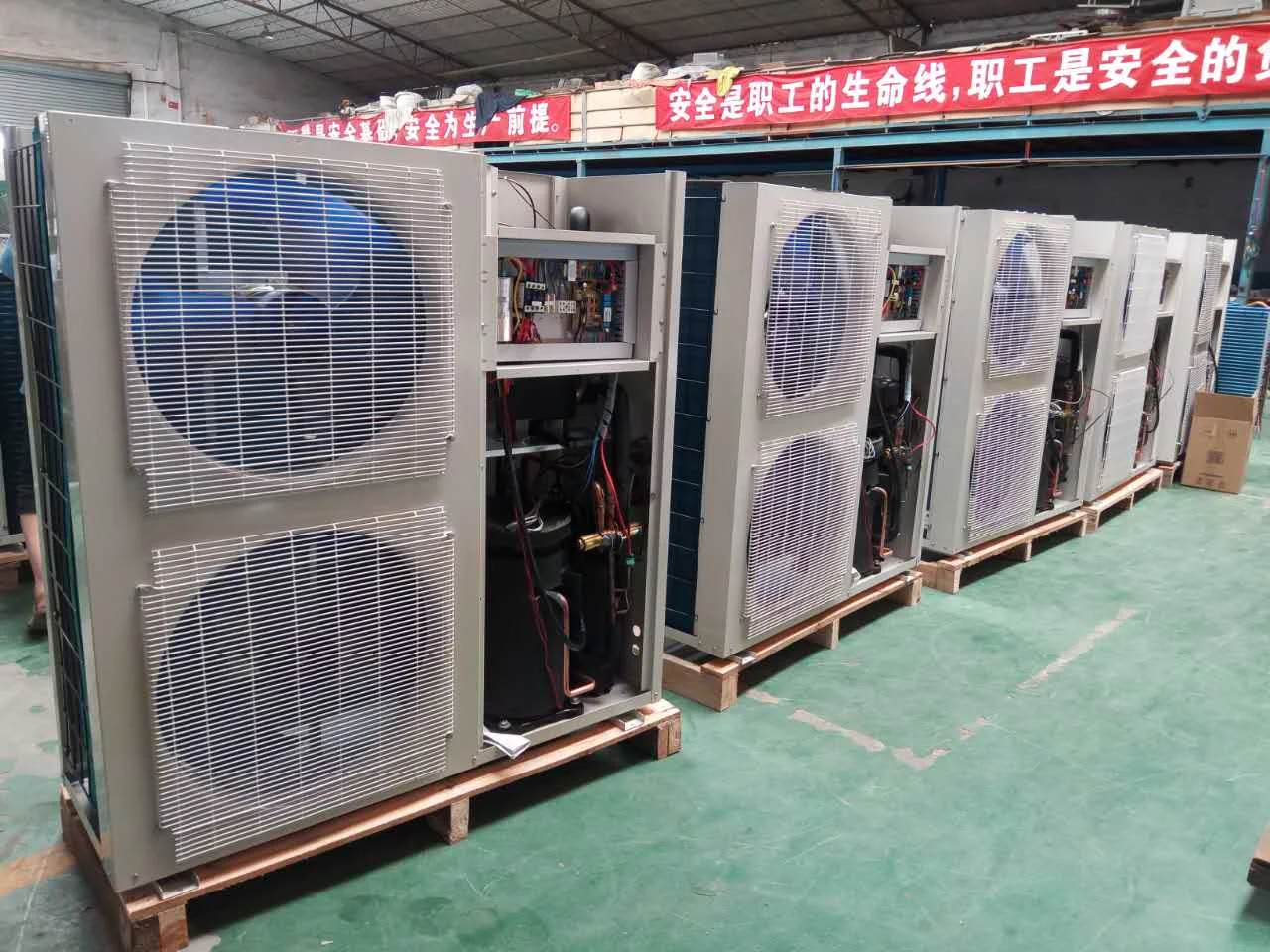 Air Source Heat Pump Air Cooled Chiller OEM gaggia brand Africa air cooled water conditioner big capacity 12kw factory price