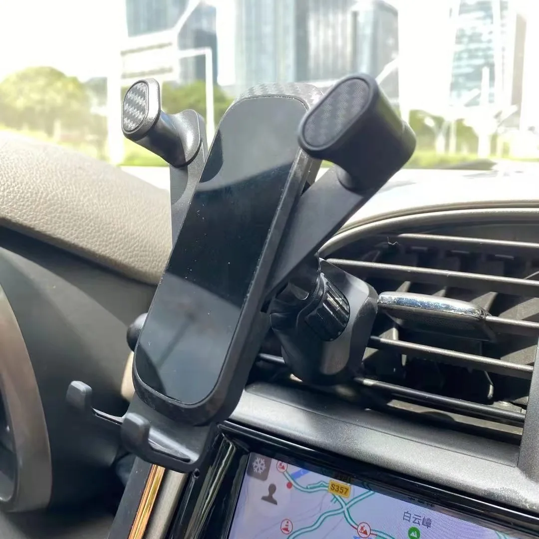 High Quality Hook Type Car Mount Car Vent Rotation Fixed Non-Gravity Clamp Mobile Phone Stand Navigation Stand