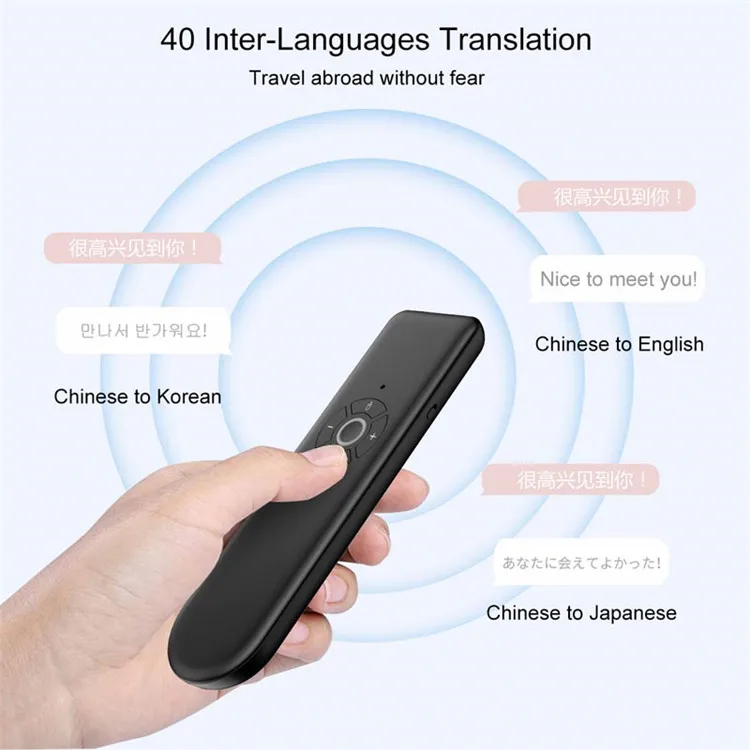 Hot T20 Instant travel Portable Voice Translation for Learning Travel Business Meeting Multilingual Intelligent Translation