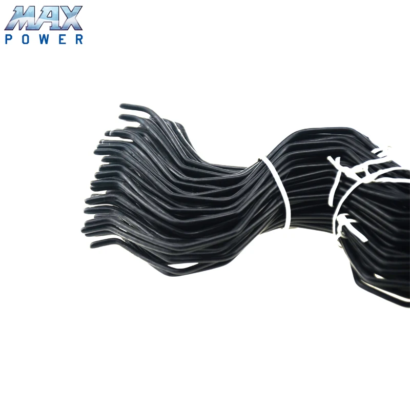 Film lock fasten wire zigzag wiggle wire used for greenhouse poly and shade cloth fastening system
