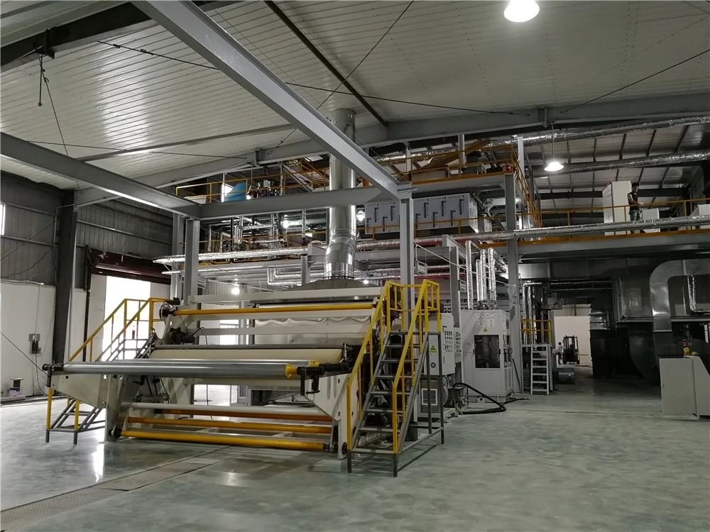 Hot selling pp spunbond fabric wadding making high-speed geotextile production line nonwoven machine