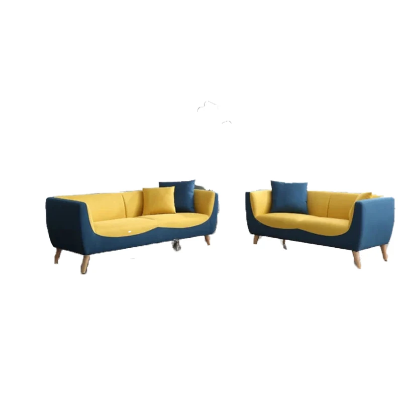 New arrival colorful sofa set Fabric leather couch Living room sofa Home furniture upholstery  China originally