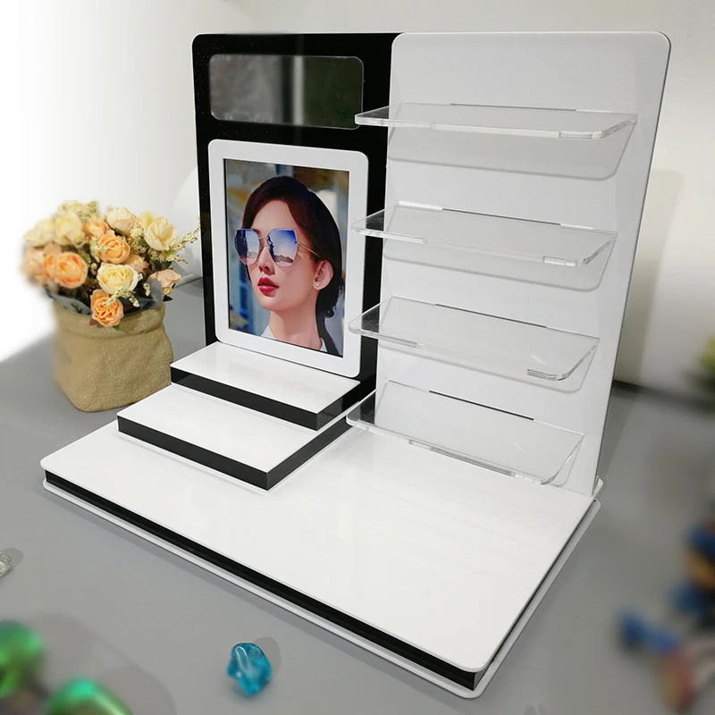 Morden Style Acrylic Sunglasses Display Holder Clear Eyeglasses Glasses Display Stand