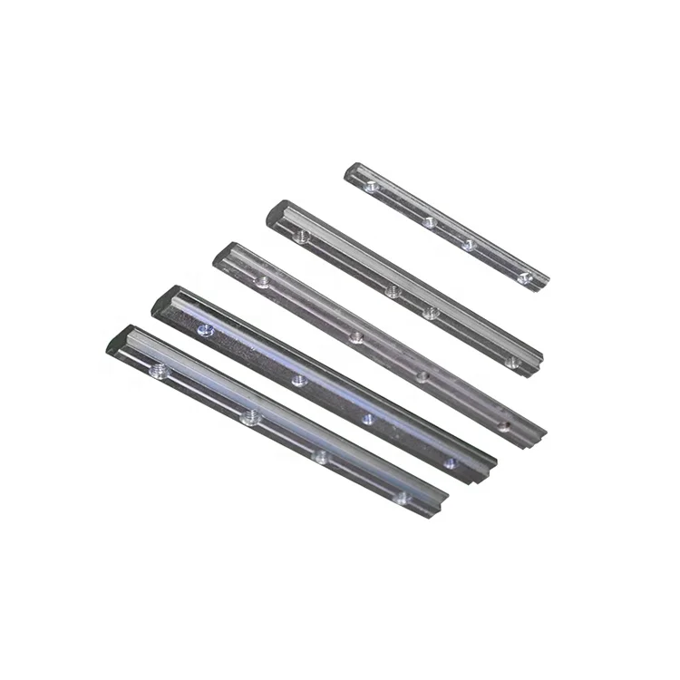 M6 M8  track bracket aluminum profile slot  liner slide connector with 5 hole for led pixel point light