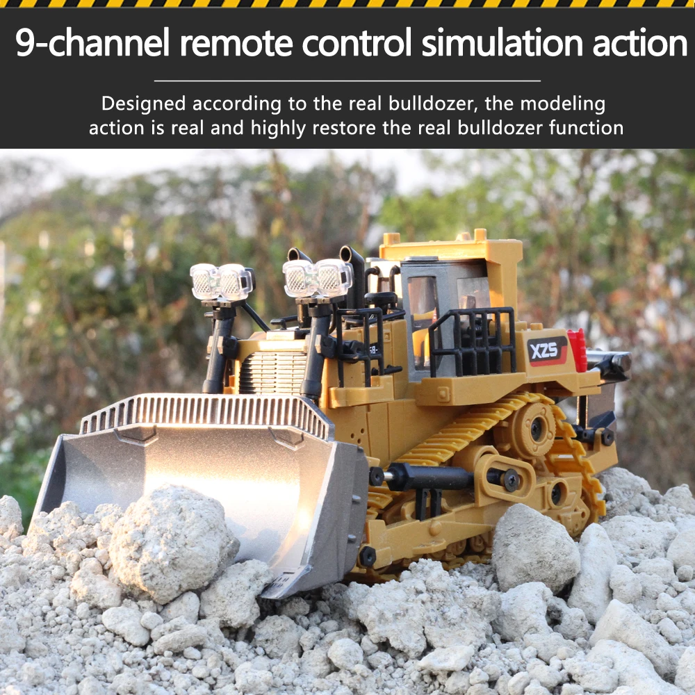 AiJH 9 CH RC строительные машины грузовик металлическая Лопата Juguetes De Excavadora пульт дистанционного управления Ninos экскаватор игрушки