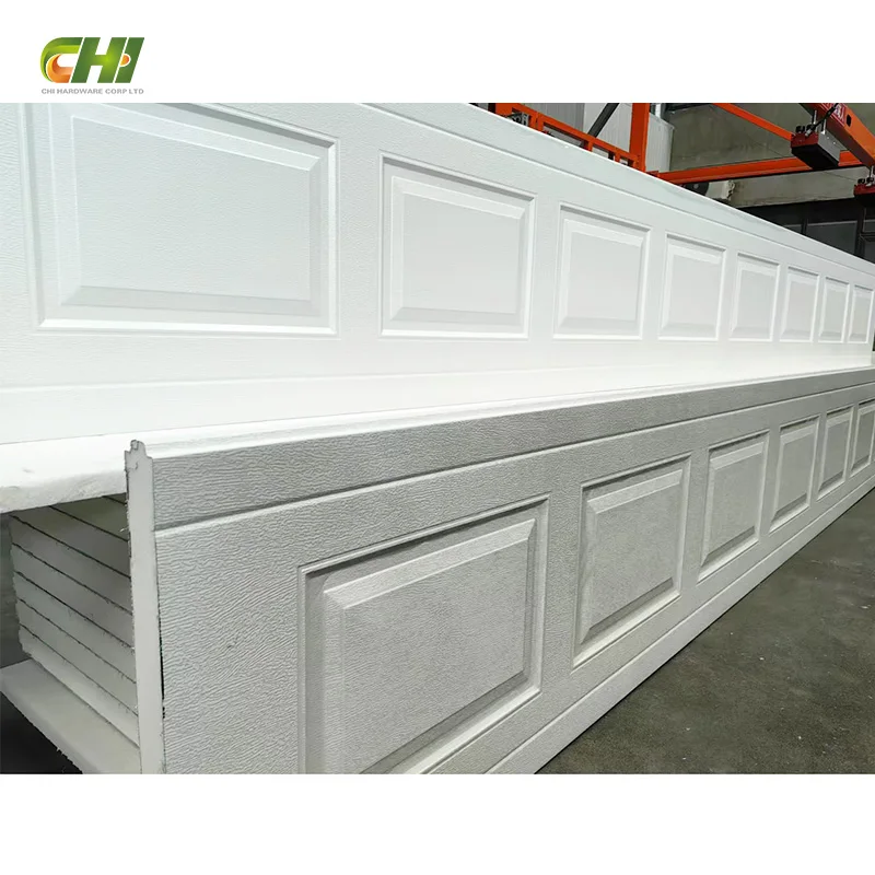CHI 9x8 8x7 16x8 9x7 White Automatic Insulated Panel Sectional Garage Door USA For Garage Door
