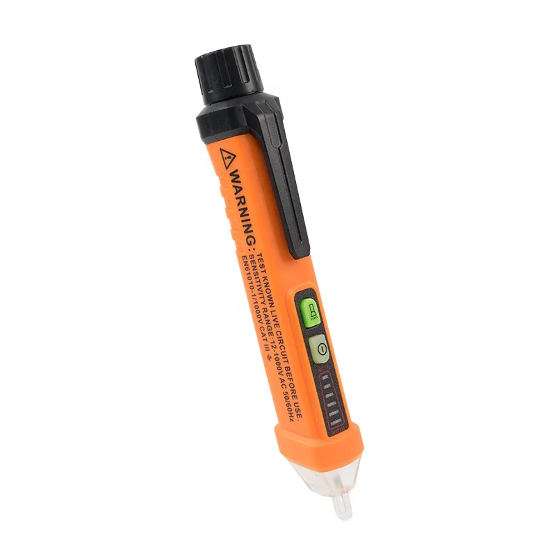 Peakmeter PM8908C Factory Supply Non Contact Electronic AC Voltage Detector Pen With 3 Kinds Sound And LED Alarm tester