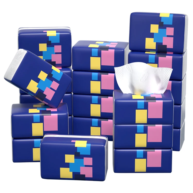 Manufacturer Supply Cheap Price Custom Logo Finely Processed Pocket Face Tissue Paper