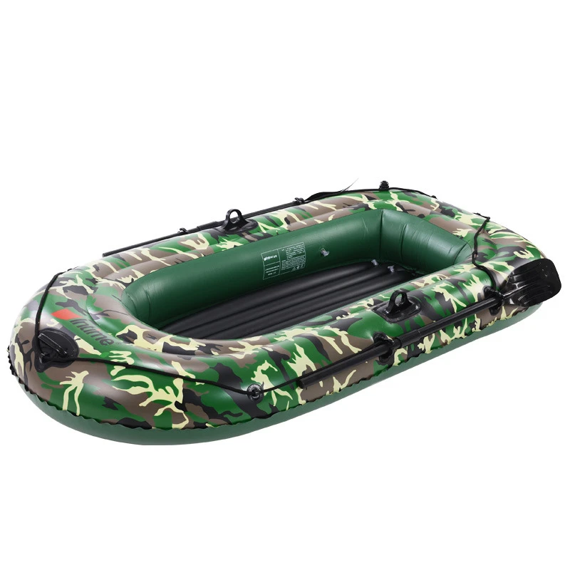 High quality wholesale thickened 1/2 person cheap inflatable rowing boat 198*122CM thickened inflatable fishing rowing boats