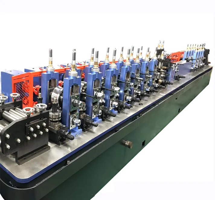 Flat oval pipe production line miled steel welded tube making machine