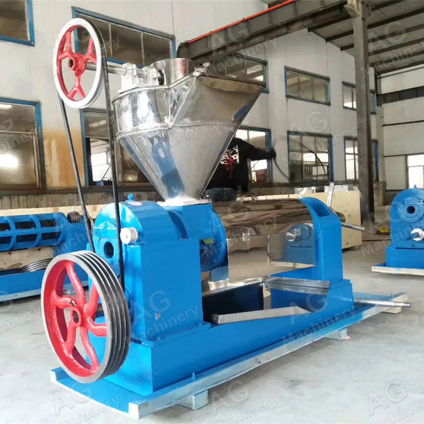 Полуавтоматический винтовой пресс для арахисового масла машина для извлечения кунжутного масла