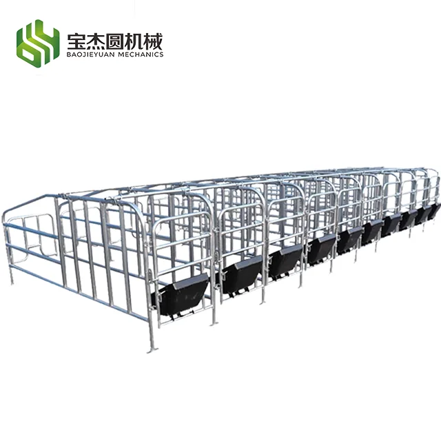 Animal Farming Equipment Heavy Gestation Positioning Bar Galvanized Gestation Pen pig cage fence fattening pens